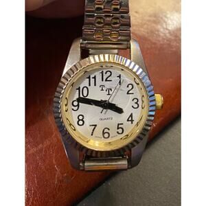 Women's 27mm Gold Tone TT Watch, Expansion Band, Easy Read